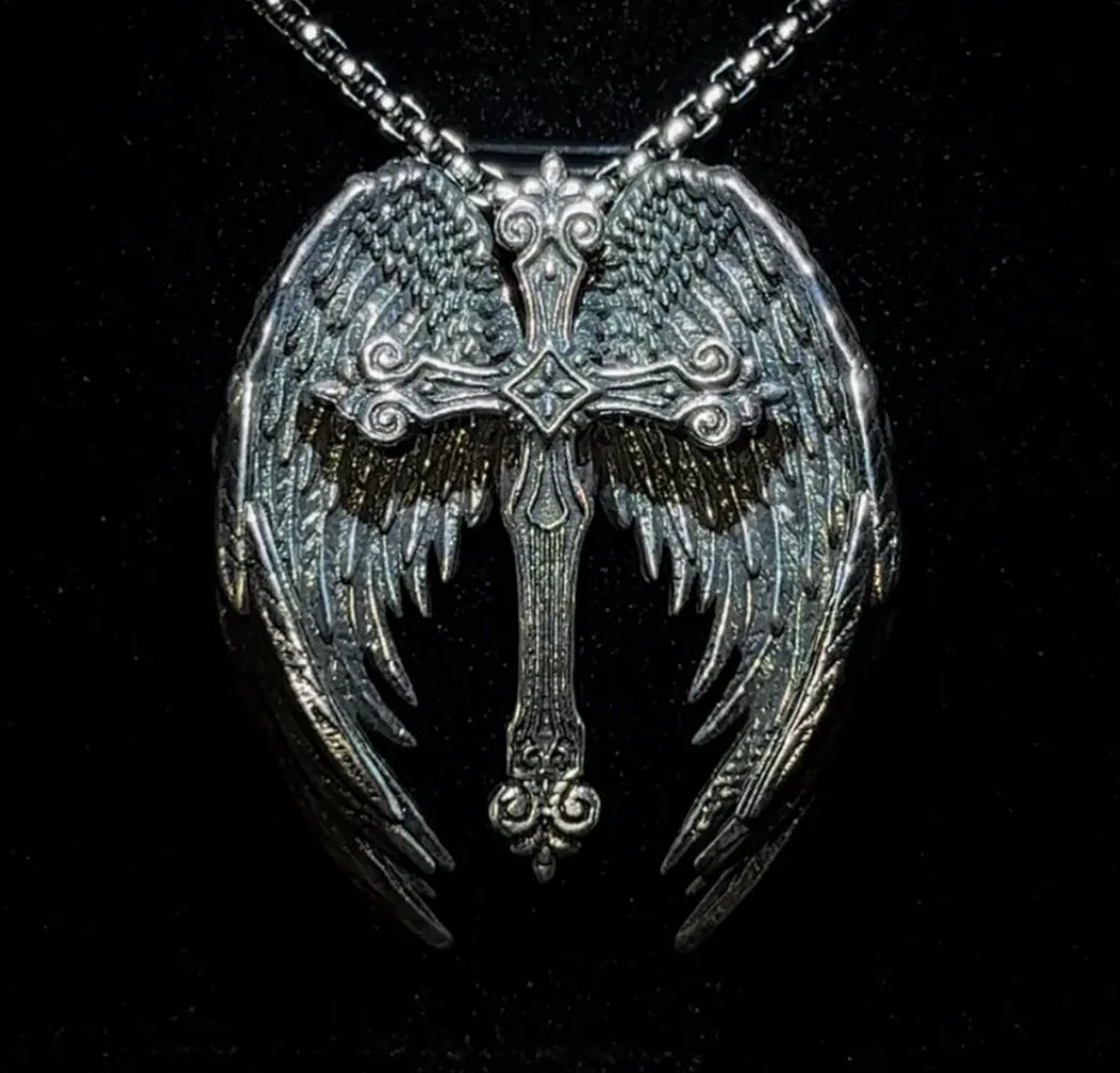 Wing Cross pendant