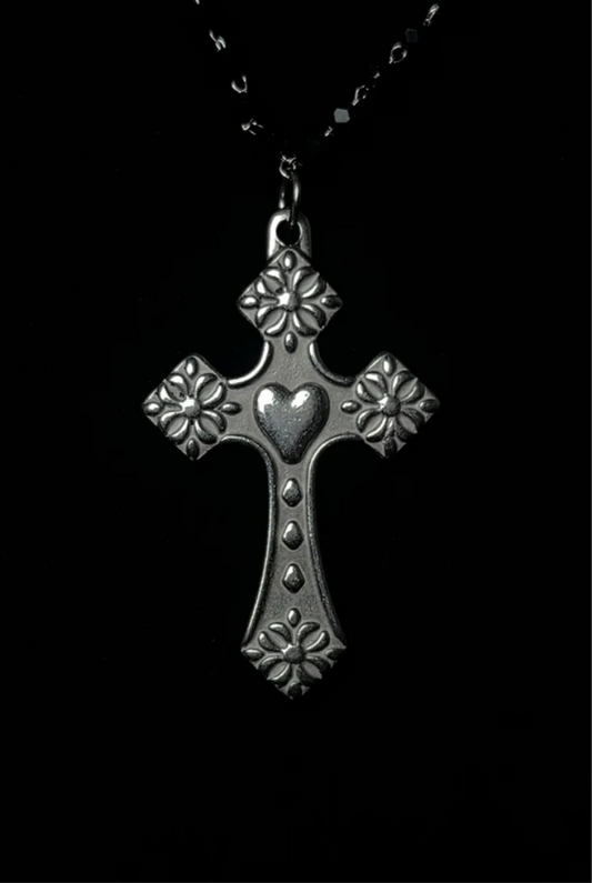 Heart Cross Necklace